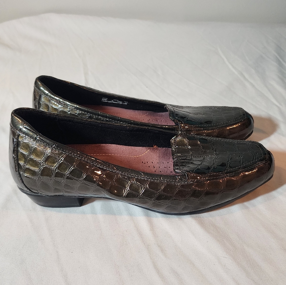 Clarks Artisan Timeless Loafers Croc Leather 10XW